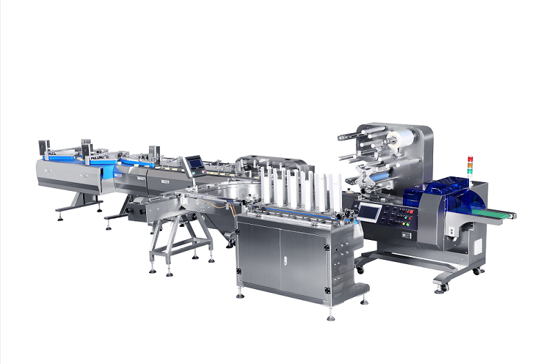 FG-YB260 Full automatic feeding tray with packing line